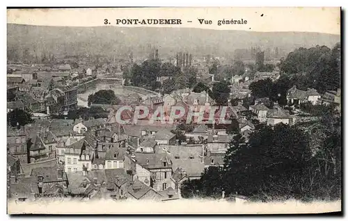 Cartes postales Pont Audemer Vue generale