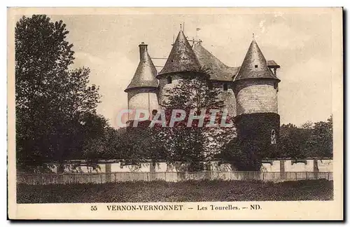 Cartes postales Vernon Vernonnet Les tourelles