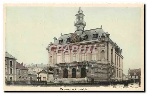 Cartes postales Vernon La mairie