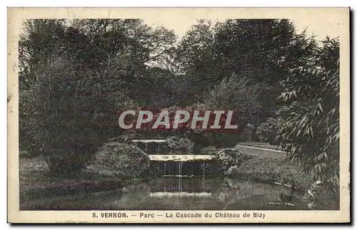 Cartes postales Vernon La cascade du Chateau de Bizy