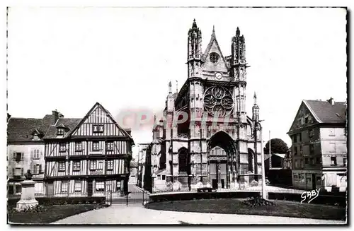Cartes postales moderne Vernon La cathedrale Vitraux Renaissance