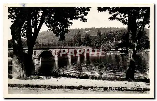 Cartes postales moderne Vernon Le pont Clemenceau