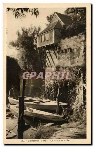 Ansichtskarte AK Vernon Le vieux Moulin