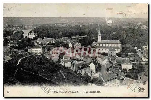 Cartes postales Vernon Vernonnet Vue generale