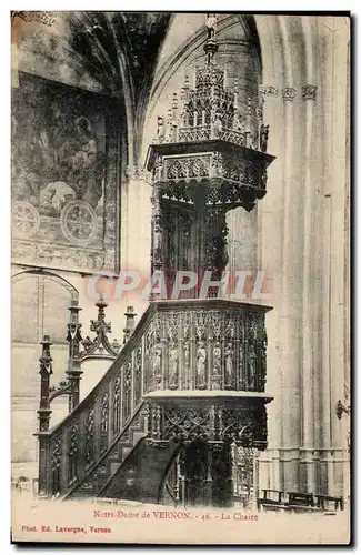 Cartes postales Vernon Notre Dame La chaire