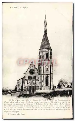 Cartes postales Anet L'eglise