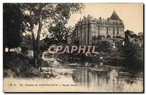 Cartes postales Chateaudun Le chateau Facade Ouest