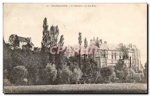 Cartes postales Chateaudun Le chateau vu de pres