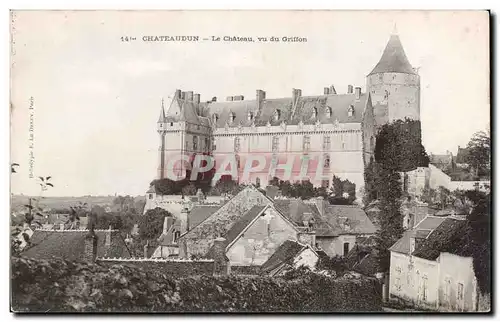 Cartes postales Chateaudun Le chateau vu du Griffon