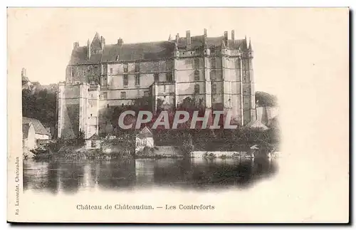 Cartes postales Chateaudun Chateau Les contreforts