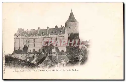 Cartes postales Chateaudun Chateau vu de la cavee de la reine