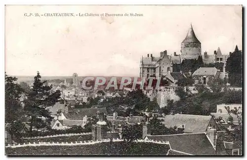 Cartes postales Chateaudun Chateau et panorama de St Jean