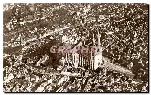 Ansichtskarte AK Chartres Vue generale prise en avion a 100 metres