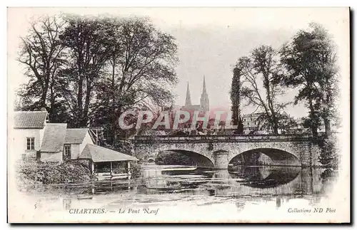 Ansichtskarte AK Chartres Le pont neuf