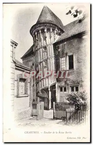 Cartes postales Chartres Escalier de la Reine Berthe