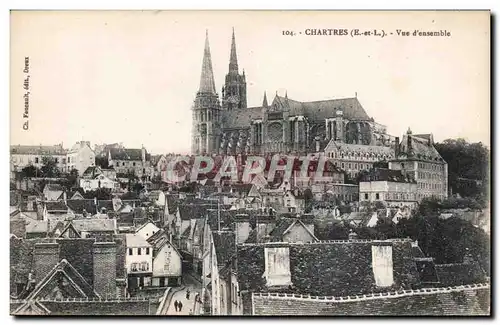 Cartes postales Chartres Vue d&#39ensemble