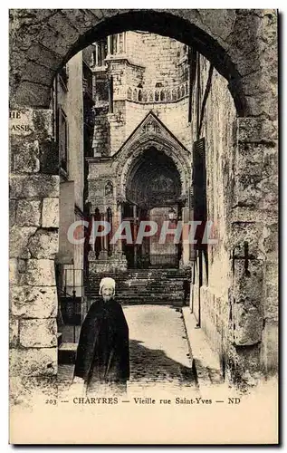 Cartes postales Chartres Vieille rue St Yves