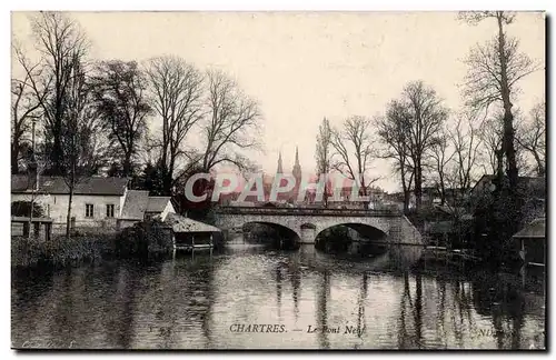 Cartes postales Chartres Le pont neuf