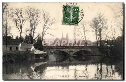 Cartes postales Chartres Le pont neuf