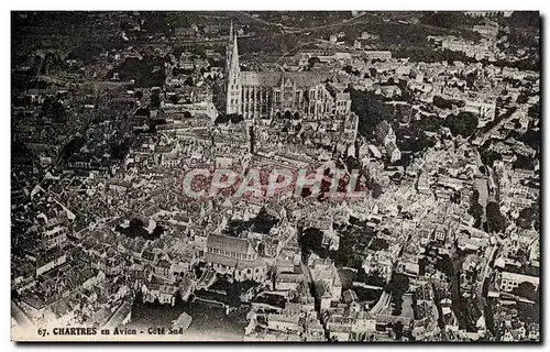 Cartes postales Chartres en avion