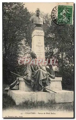 Cartes postales Chartres Statue de Noel Ballay