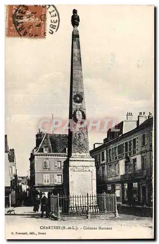 Ansichtskarte AK Chartres Colonne Marceau