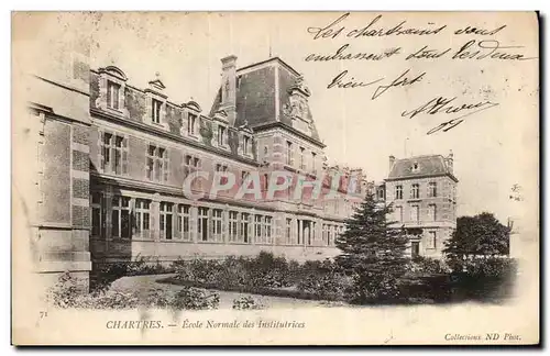 Cartes postales Chartres Ecole normale des Institutrices