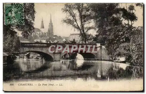 Cartes postales Chartres Le pont neuf