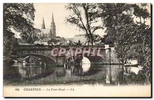 Cartes postales Chartres Le pont neuf