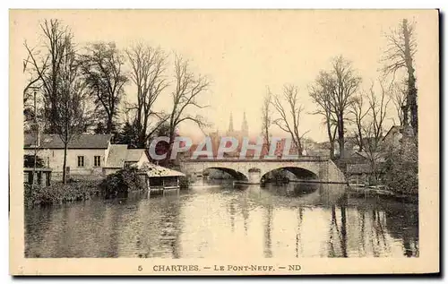 Ansichtskarte AK Chartres Le pont neuf