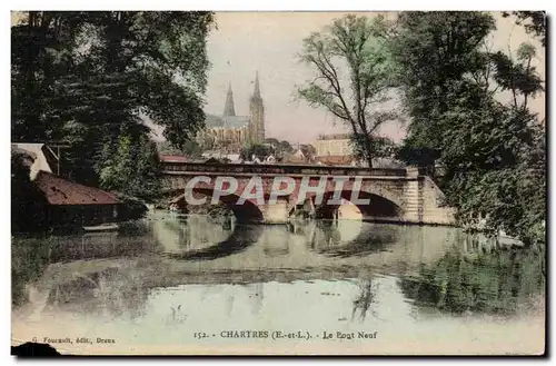 Cartes postales Chartres Le pont neuf