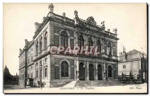 Cartes postales Chartres Le theatre