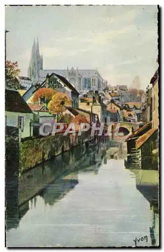 Ansichtskarte AK Chartres L&#39Eure au pont Saint Hilaire