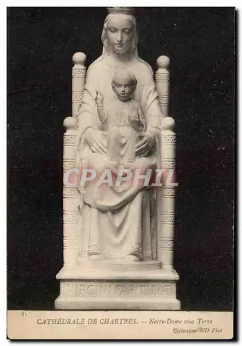 Ansichtskarte AK Chartres CAthedrale Notre DAme sous terre