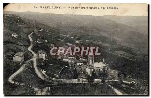 Cartes postales Valfleury Vue generale prise a vol d&#39oiseau