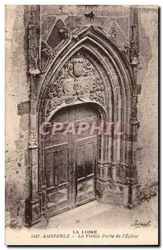 Cartes postales Ambierle La vieille porte de l&#39eglise