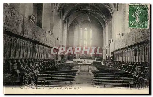 Cartes postales La Chaise Dieu Interieur de l'eglise