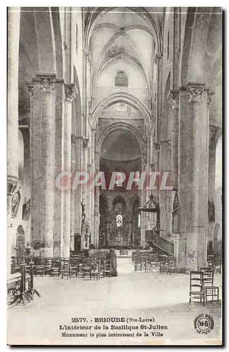 Cartes postales Brioude L'interieur de la basilique St Jean