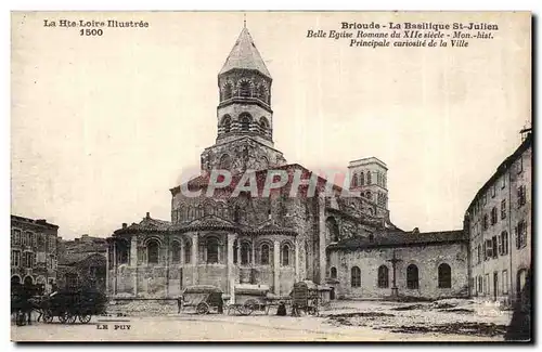 Ansichtskarte AK Brioude La basilique St Julien Belle eglise romane du 12eme