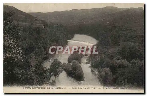 Cartes postales environs de Brioude Les bords de l&#39Allier a Vieille Broude