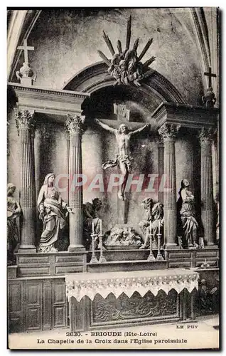 Cartes postales Brioude La chapelle de la Croix dans l'eglise paroissiale