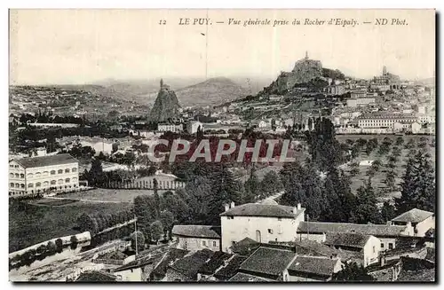 Ansichtskarte AK Le Puy Vue generale prise du rocher d&#39Espaly