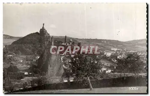 Cartes postales moderne Le Puy Le rocehr Saint Michel Notre Dame de France et la cathedrale