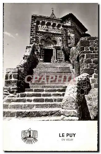 Cartes postales moderne Le Puy Portail de la chapelle du rocher Saint Michel d&#39Aiguilhe