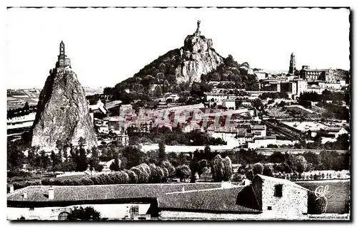 Moderne Karte Le Puy Les rochers Corneille et Saint Michel d&#39Aiguilhe