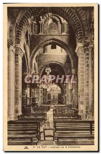 Cartes postales Le Puy Interieur de la cathedrale