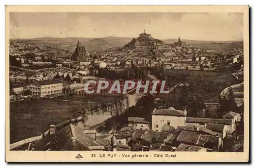 Ansichtskarte AK Le Puy en Velay Vue generale Cote Ouest