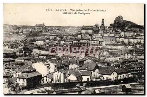 Ansichtskarte AK Le Puy en Velay Vue prise de Roche Arnaud Chateau de Polignac