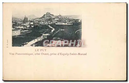 Cartes postales Le Puy en Velay Vue panoramique prise d'Espaly Saint Marcel