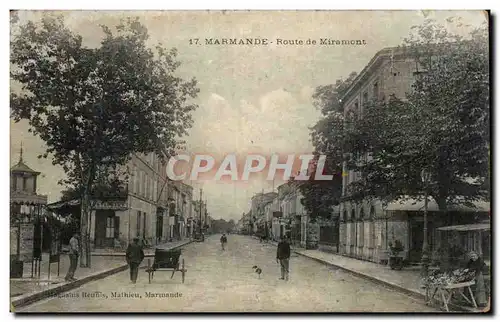 Cartes postales Marmande Route de Miramont